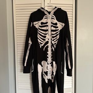Tipsy Elves | Men’s Skeleton Costume Onesie | L (unisex)
